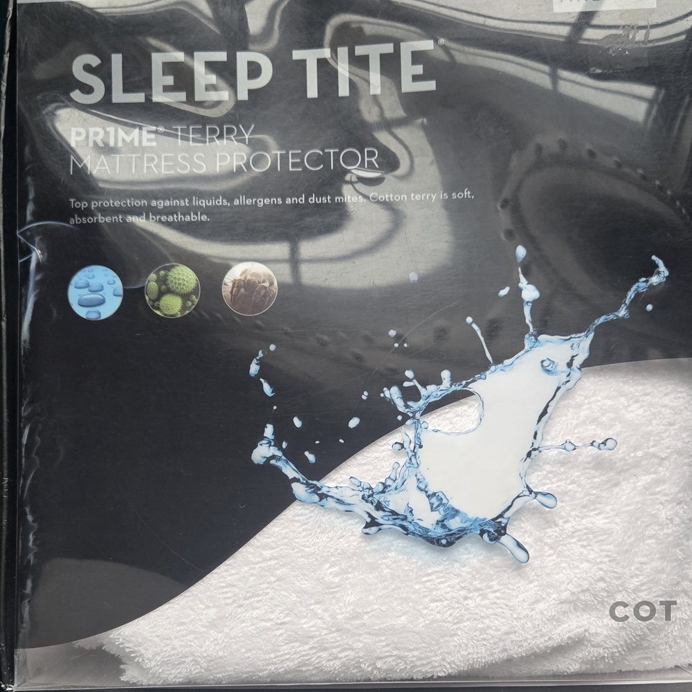Sleep Tite  Pr1me Terry Mattress Protector ( Cot)